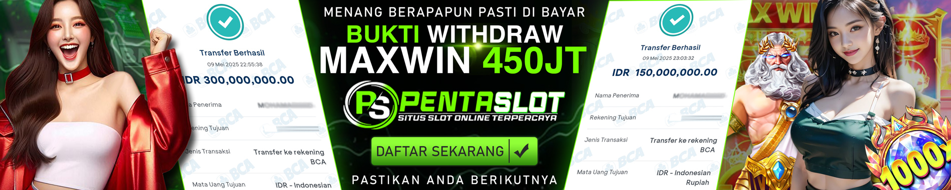 Withdraw-450juta-Pentaslot